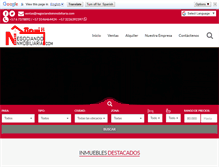 Tablet Screenshot of negociandoinmobiliaria.com